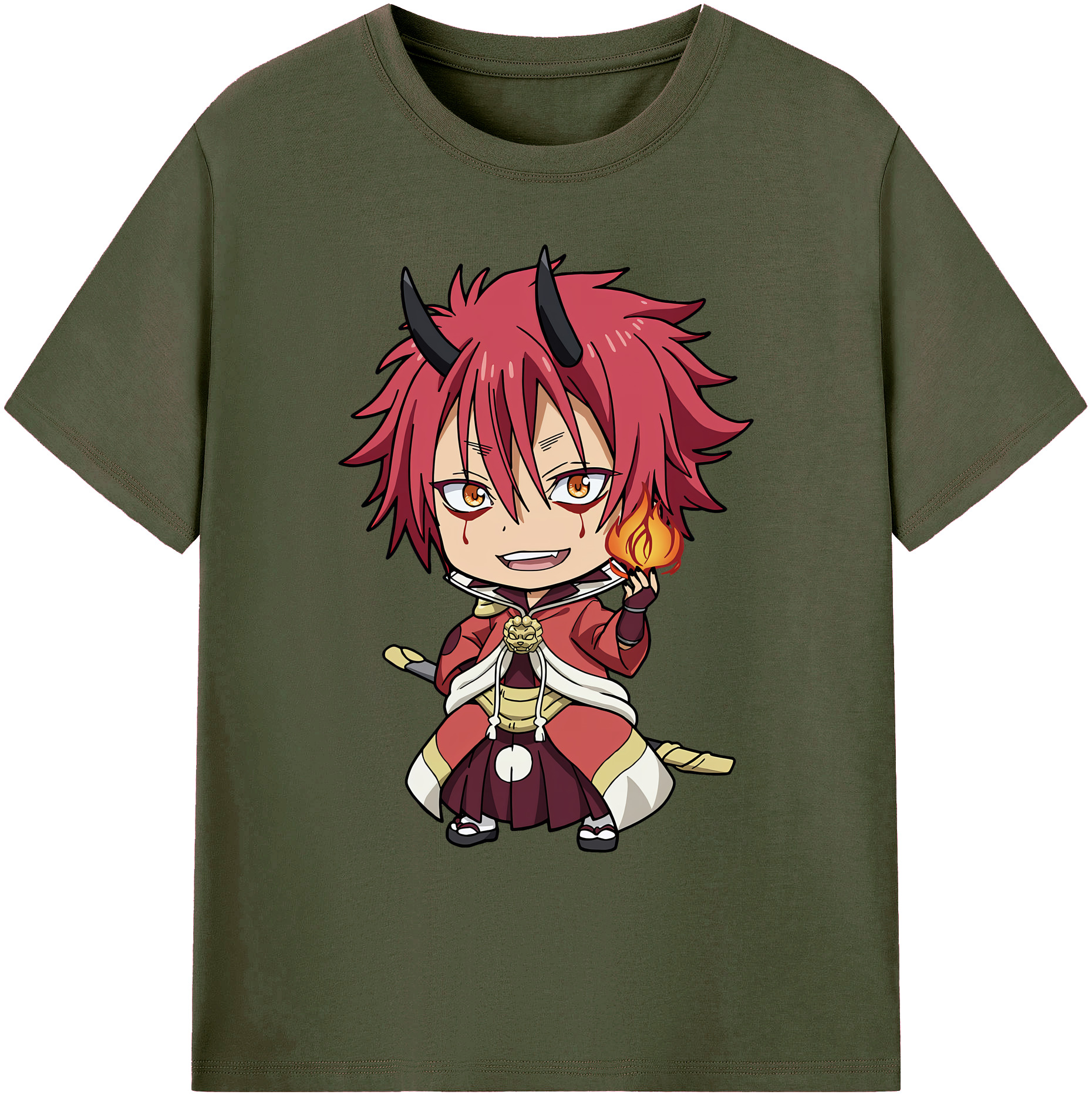 （画像用） 転スラ Regarding Reincarnated to Slime 綿100％ メンズ半袖Tシャツ｜肌触りやわらか＆通気性